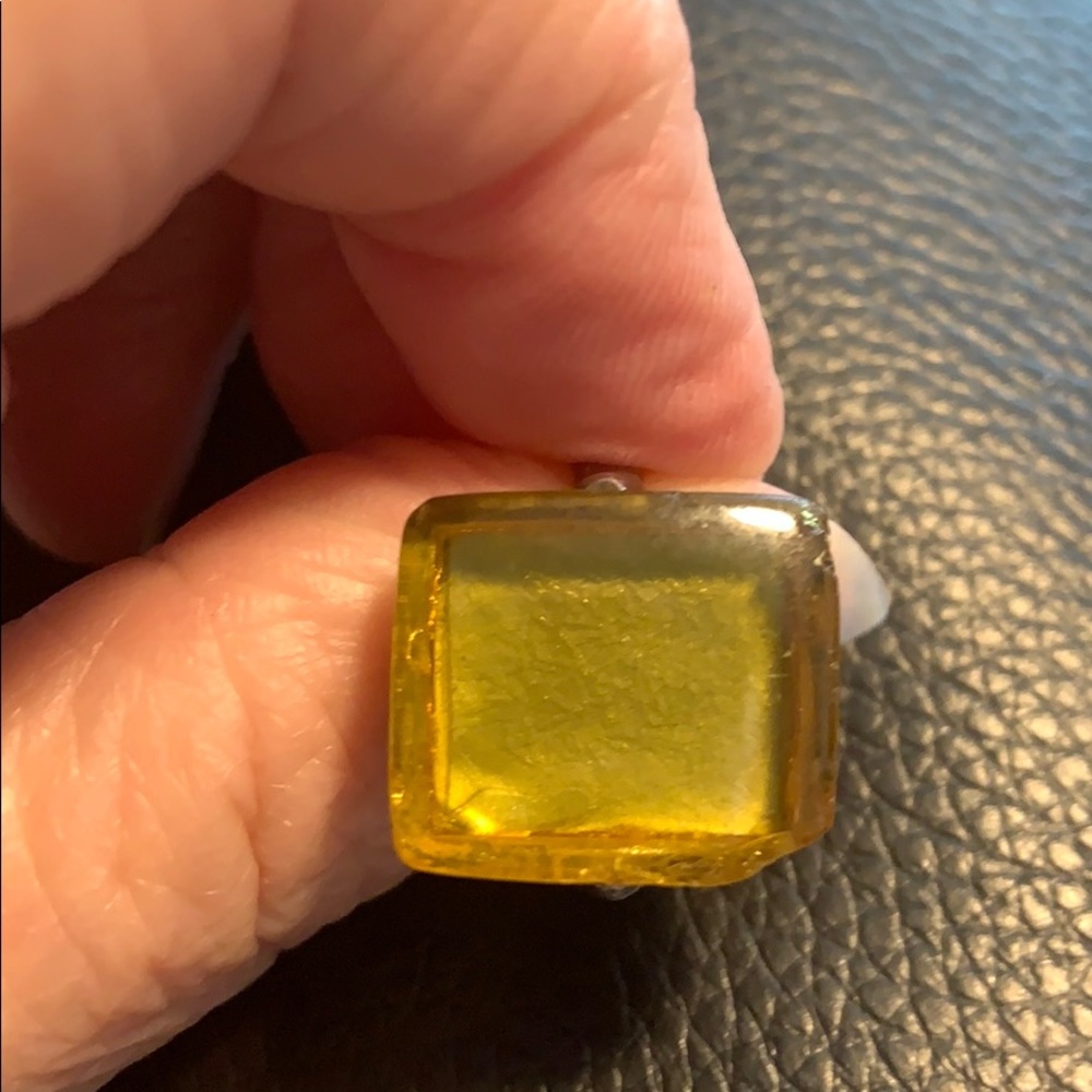 Solid amber sterling set